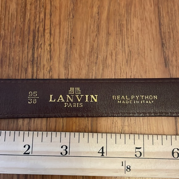 LANVIN Paris Python belt - Picture 10 of 11